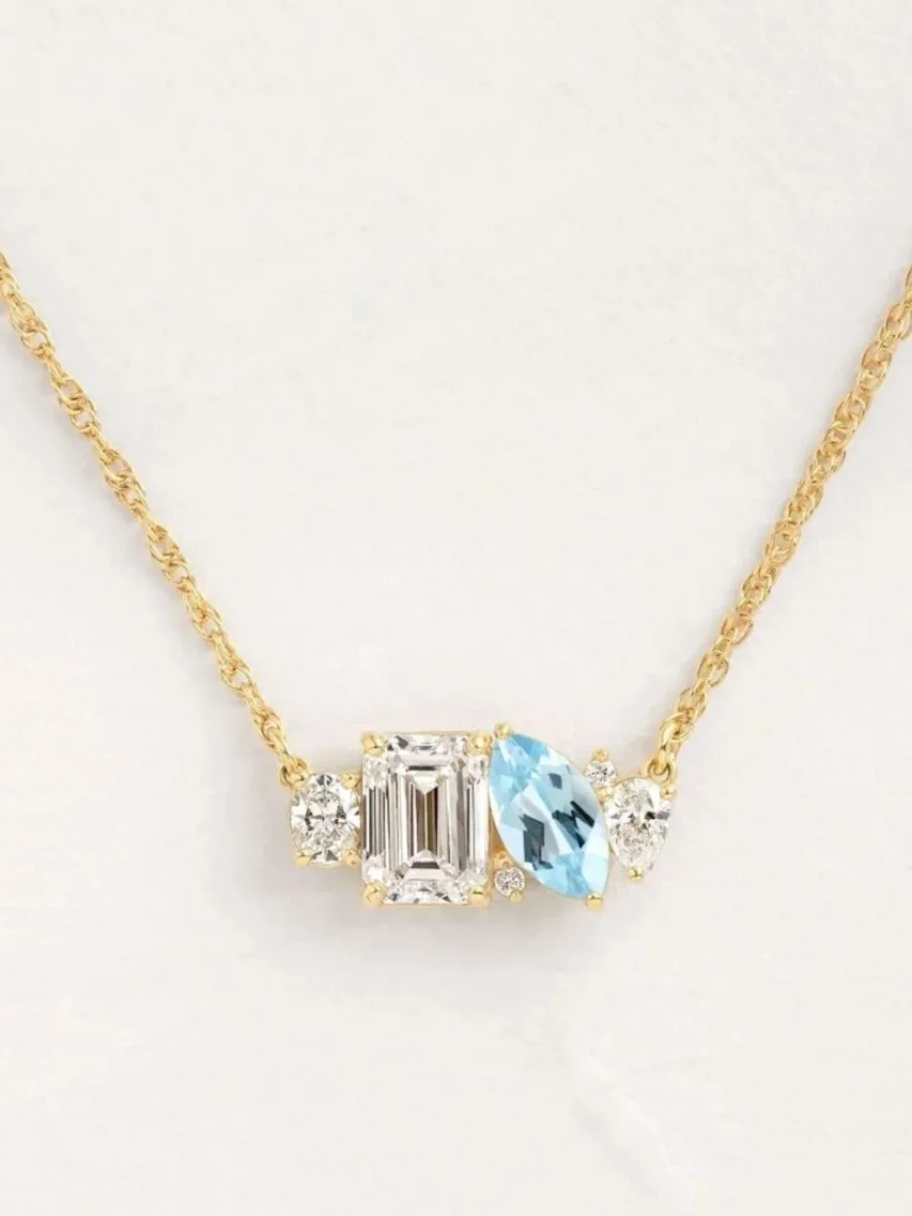 Birthstone pendant necklace